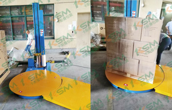 卡斯曼電子行業(yè)纏繞機包裝案例