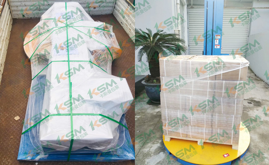 卡斯曼電子行業(yè)纏繞機包裝案例